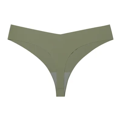 Women Ice Silk Seamless Breathable Low Waist Panties