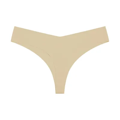 Women Ice Silk Seamless Breathable Low Waist Panties