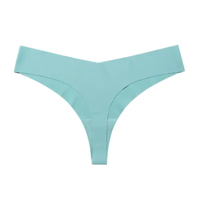 Women Ice Silk Seamless Breathable Low Waist Panties