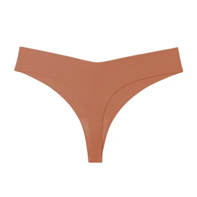 Women Ice Silk Seamless Breathable Low Waist Panties