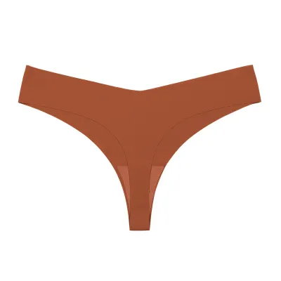Women Ice Silk Seamless Breathable Low Waist Panties