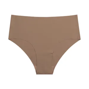 Women Ice Silk Seamless Breathable Panties Mid-Waist