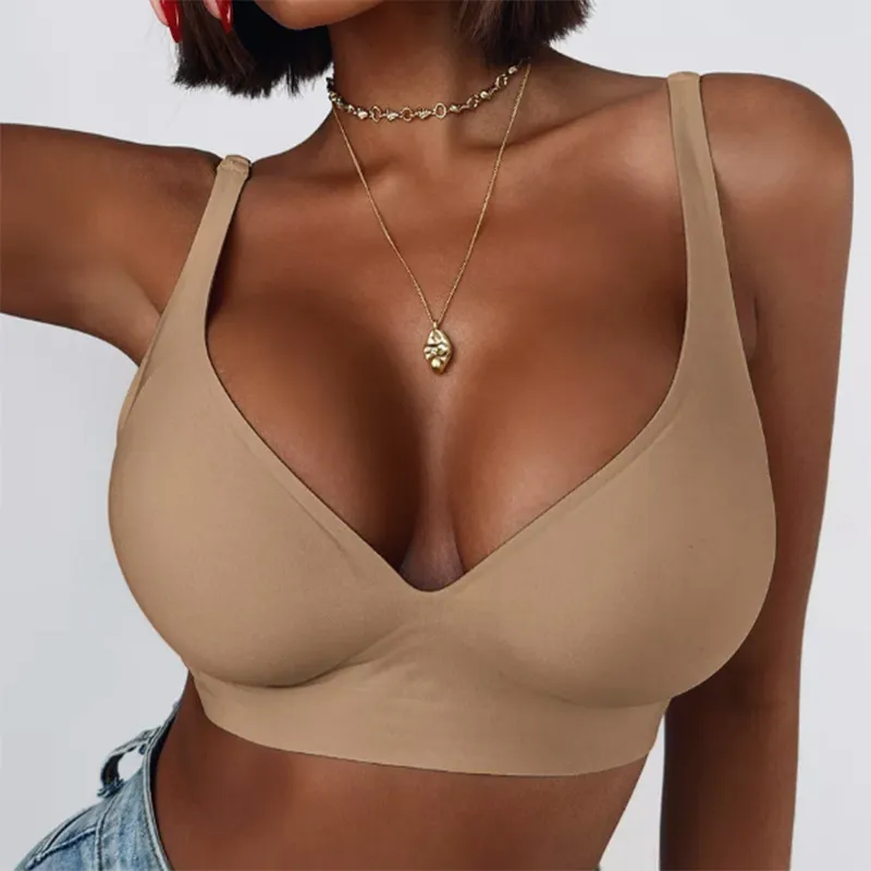 Women Casual Solid Color Push-Up Bra with 3/4 Cup