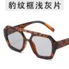 Leopard Frame Lt.Grey Sheet