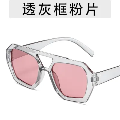 Fashion Personalized Leopard Square Sunglasses with AC Lens