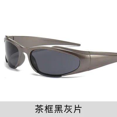 Y2K Punk Outdoor Sunglasses Plastic Square Frame Resin Lens