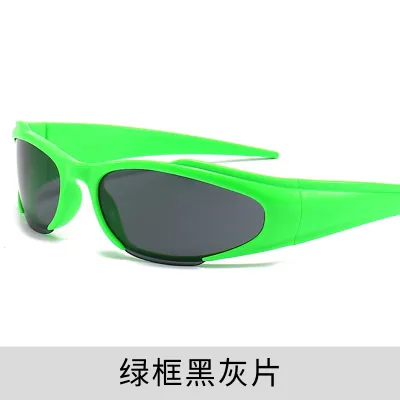 Y2K Punk Outdoor Sunglasses Plastic Square Frame Resin Lens