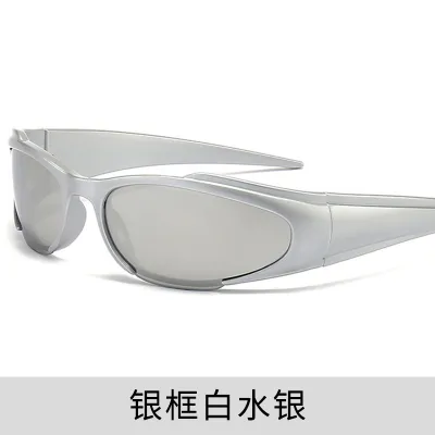 Y2K Punk Outdoor Sunglasses Plastic Square Frame Resin Lens