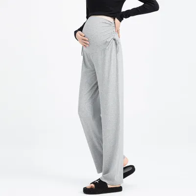 Summer Maternity Casual Loose Drawstring Pants