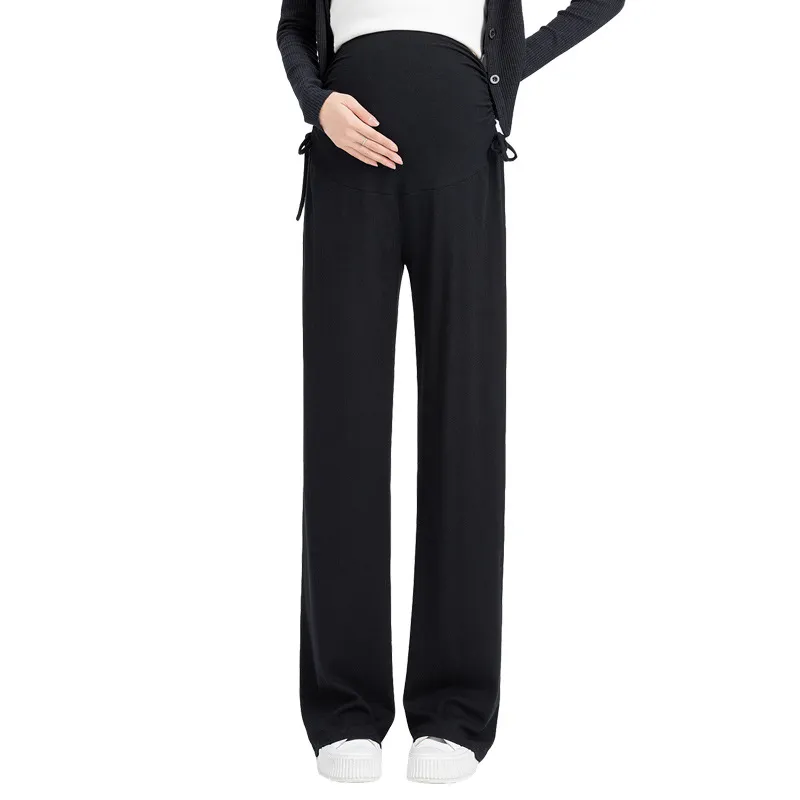 Summer Maternity Casual Loose Drawstring Pants
