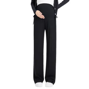Summer Maternity Casual Loose Drawstring Pants