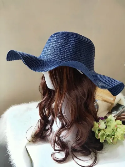 Holiday Women Casual Straw Sun Hat Dome