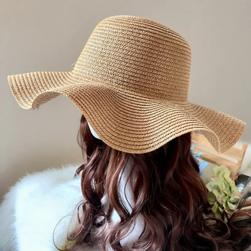 Holiday Women Casual Straw Sun Hat Dome