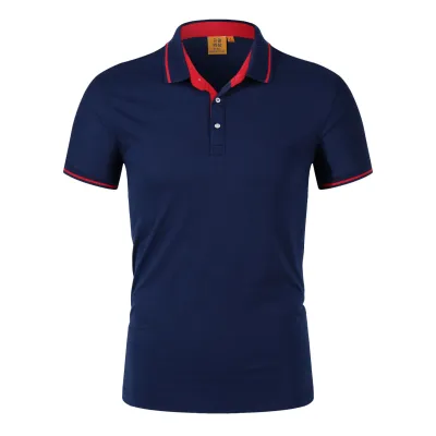 Men Women Short Sleeve Lapel Custom Printed Logo Polo Shirt