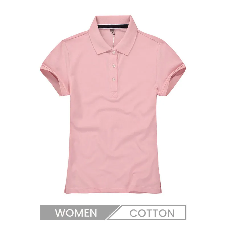 casual Cotton Women Spring Summer Printed custom  Basic polo shirt