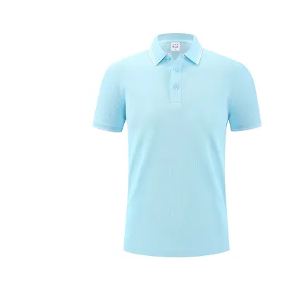 Unisex Women Men Logo Custom Short Sleeve Advertising Button Polo Shirt
