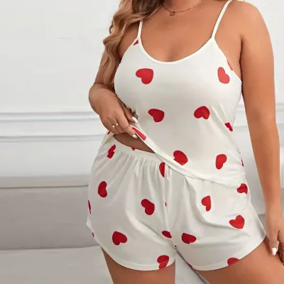 Women Plus Size Milk Fiber Zebra Stripe-Print Pajamas Two-Piece Set