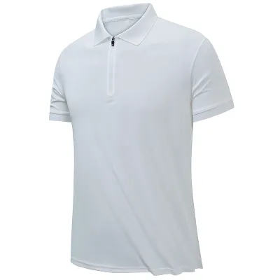 Summer Polo Shirt Lapel Short-Sleeved Men Leisure Business Quick-Drying Short-Sleeved Top Custom