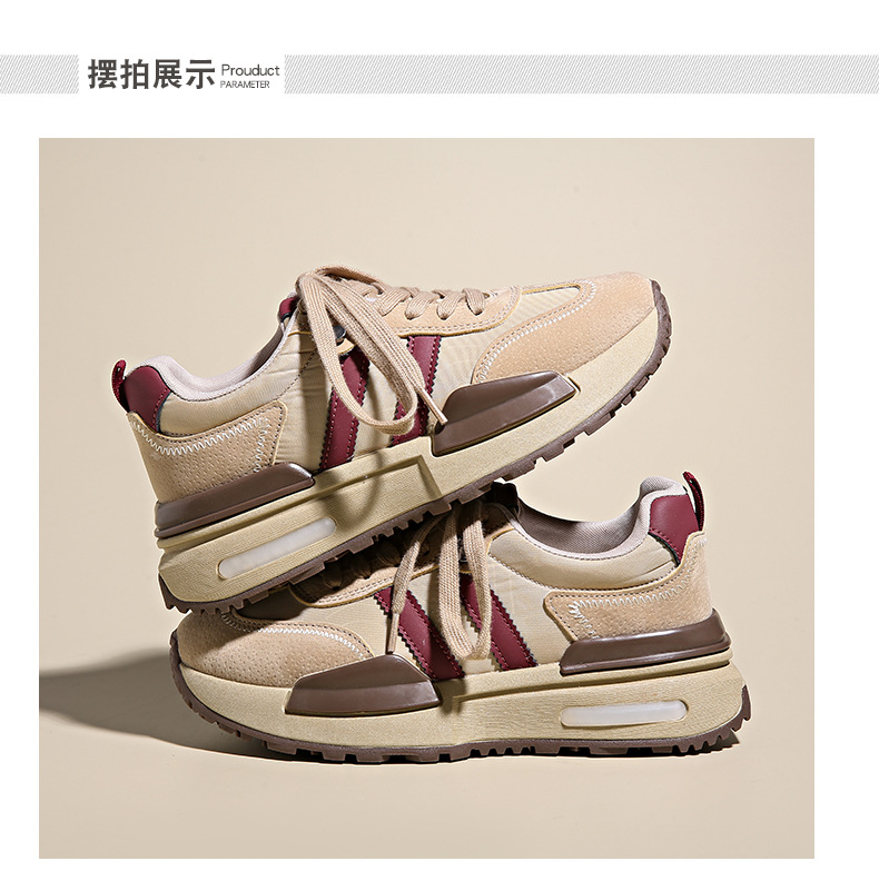 Wholesale Women Fashion Casual Thick-Soled Round Toe Lace-Up Wholesale Women Fashion Casual Thick-Soled Round Toe Lace-Up