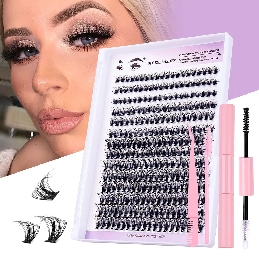 Women Thick Segmented Single Cluster False Eyelashes Beauty