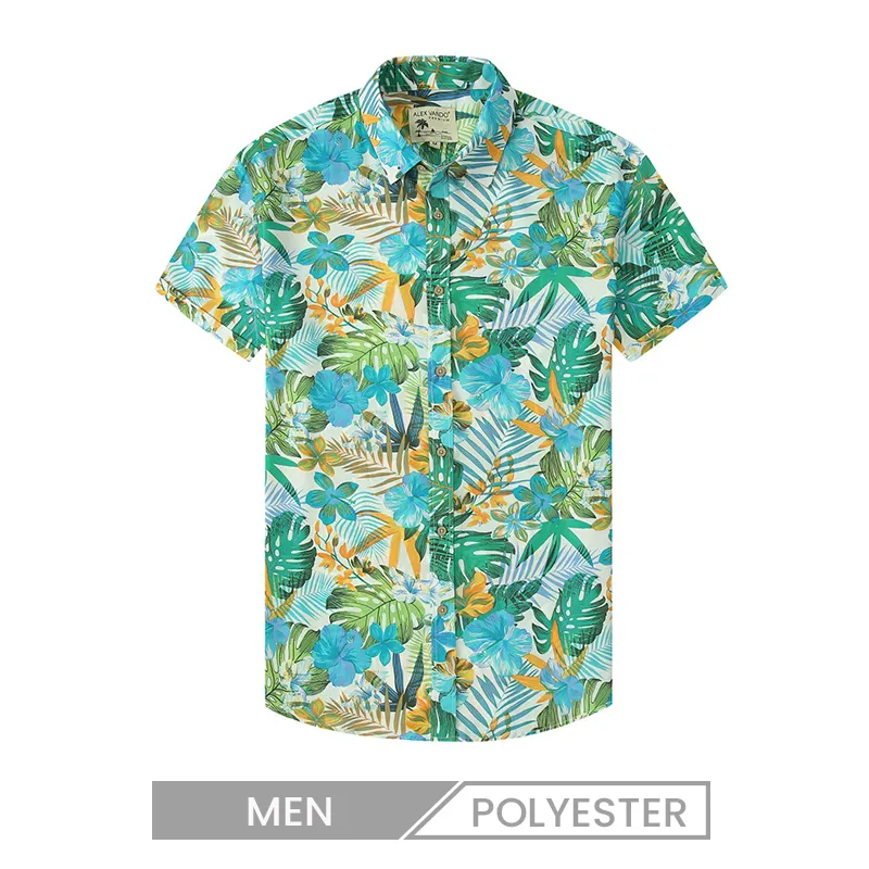 Men Casual Custom Print Hawaiian Shirt Print