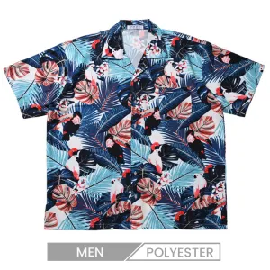 Custom Men Casual Printed Lapel Short Sleeve Hawaiian Shirt