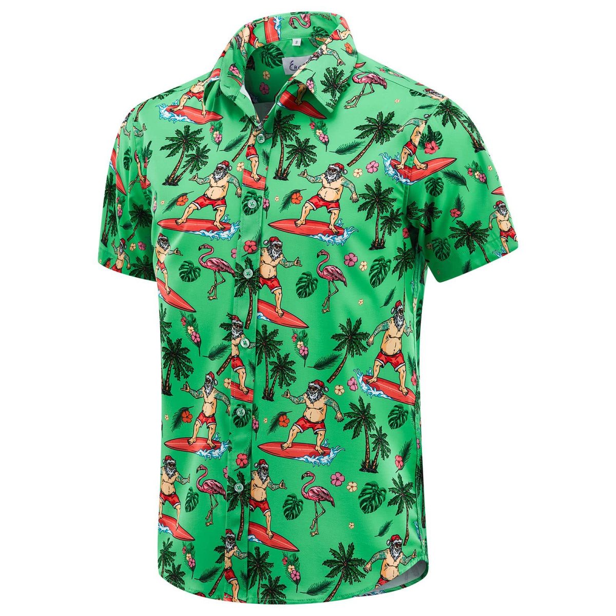 Wholesale Men Custom 3D Print Hawaiian Short Sleeve Shirt