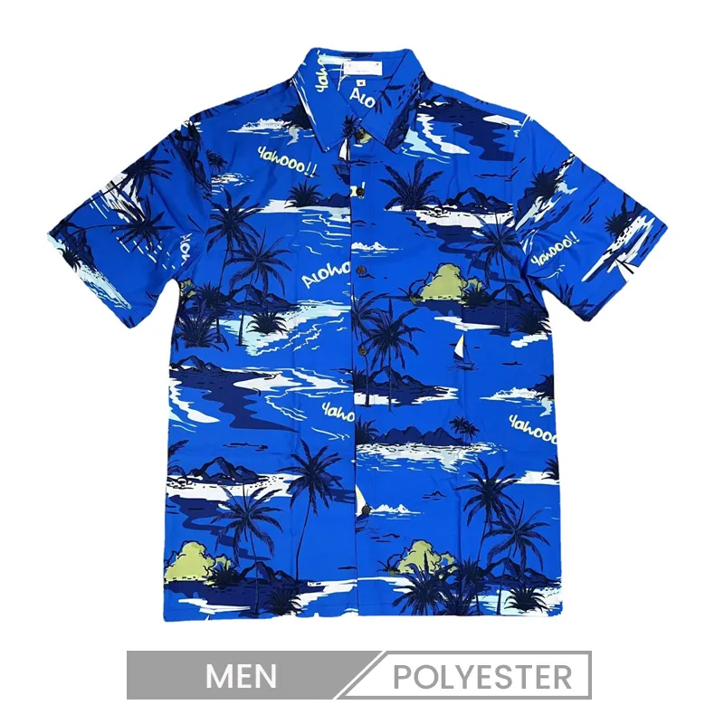 Custom Men Casual Hawaiian Print Shirt