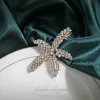 6Cm Rhinestone Starfish Clamp