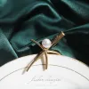 5.5Cm-Simple Pearl Starfish Clip
