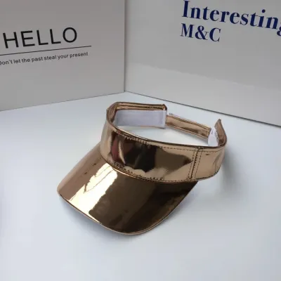 Women Fashion Simple Laser Patent Leather Empty Cap