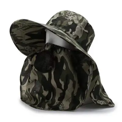 Summer Men Outdoor Mountaineering Camouflage Sun Hat