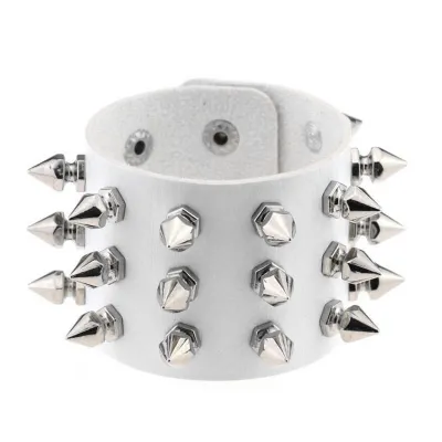 Gothic Punk Stud PU Leather Bracelet