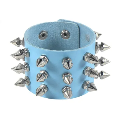 Gothic Punk Stud PU Leather Bracelet