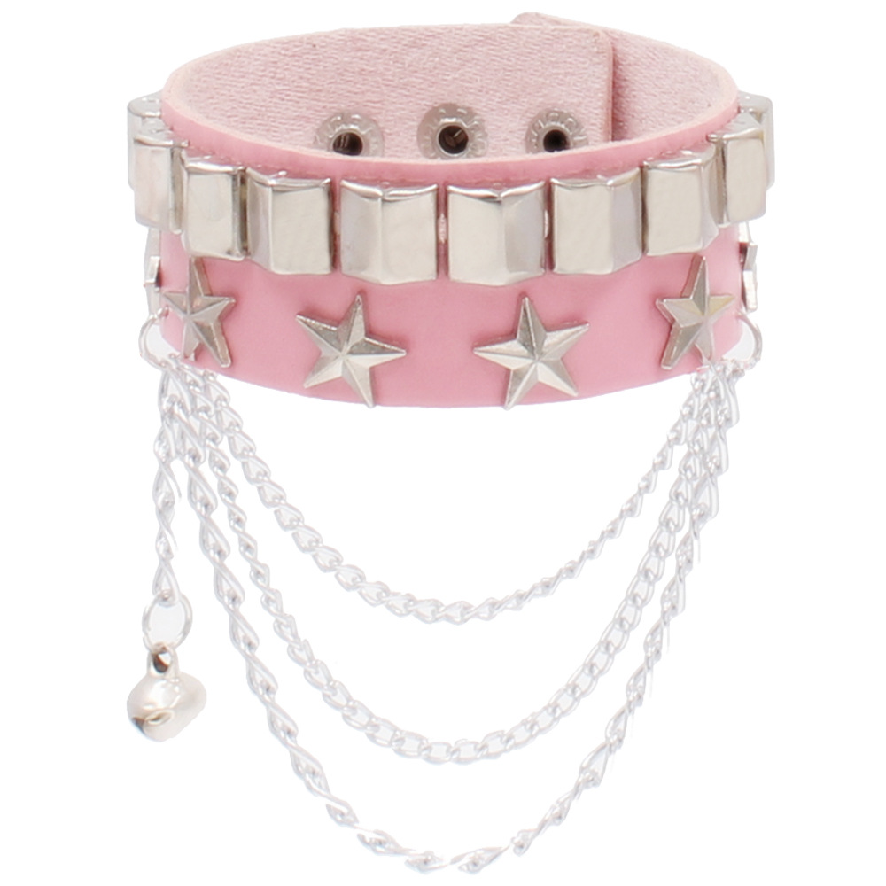 Wholesale Gothic Punk Studded Pu Leather Bracelet