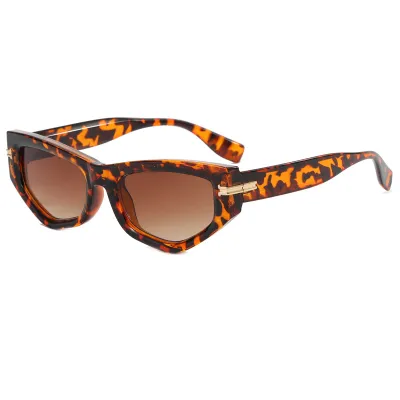 Fashion Polygonal Leopard Sunglasses for Women