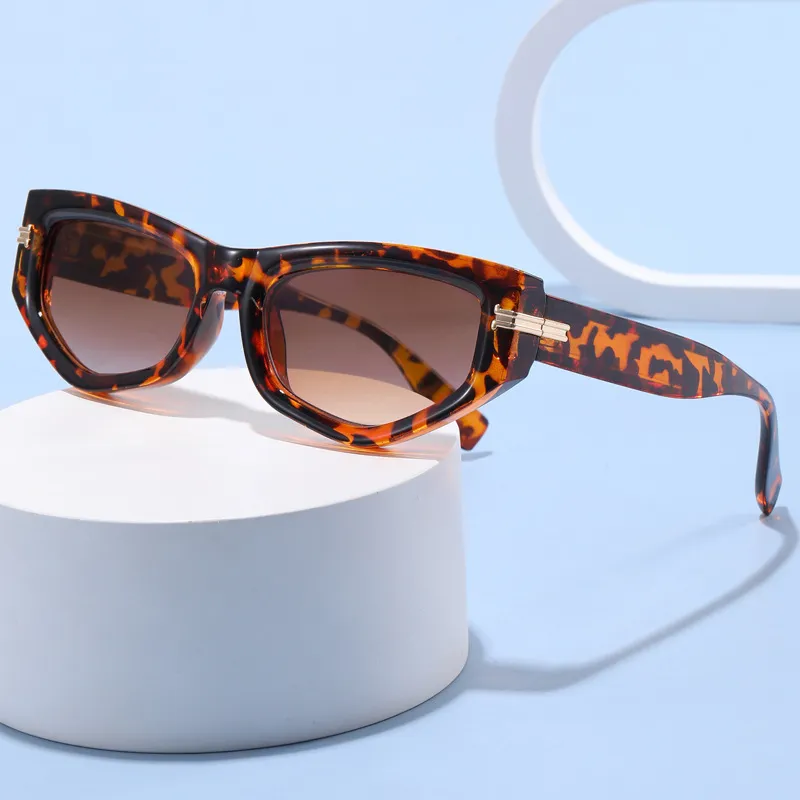 Fashion Polygonal Leopard Sunglasses for Women