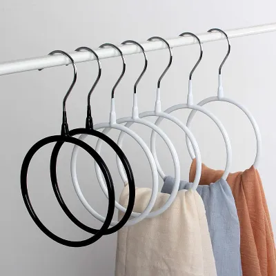 Simple Home Storage Ring Wrought Iron Hanger Hook Dip Plastic