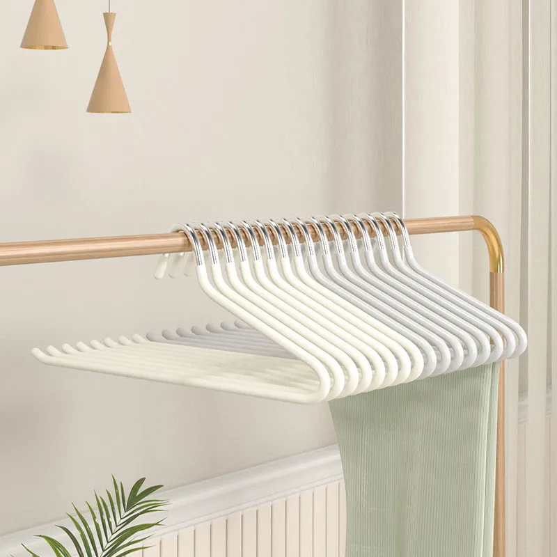 Simple Creative Non-Slip Seamless Steel PVC Home Storage Hanger Light Luxury