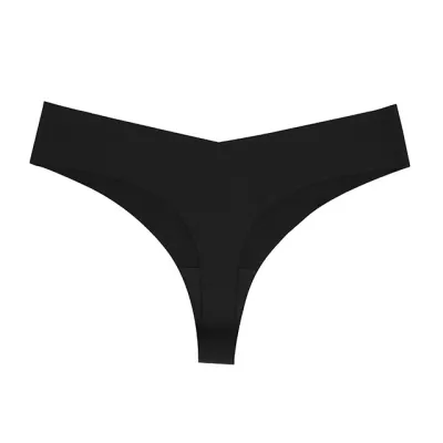 Women Low Waist Seamless Ice Silk Underwear Quick-Drying Breathable Invisible Panties