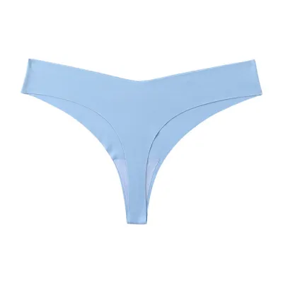 Women Low Waist Seamless Ice Silk Underwear Quick-Drying Breathable Invisible Panties