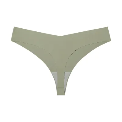 Women Low Waist Seamless Ice Silk Underwear Quick-Drying Breathable Invisible Panties