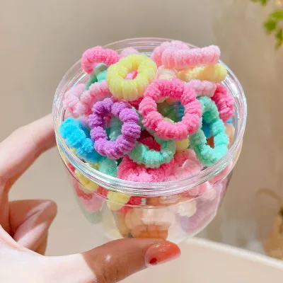 Kids Girls Cute Sweet Geometry High Elasticity Multicolor Hair Accessories
