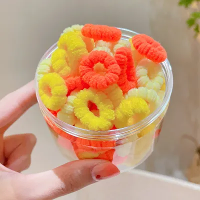 Kids Girls Cute Sweet Geometry High Elasticity Multicolor Hair Accessories