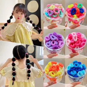 Kids Girls Cute Sweet Geometry High Elasticity Multicolor Hair Accessories