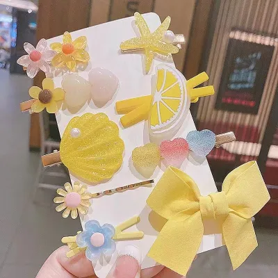 Kids Girls Star Bow Hair Accessories Children Princess Set
