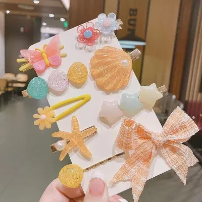 Kids Girls Star Bow Hair Accessories Children Princess Set
