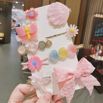 Kids Girls Star Bow Hair Accessories Children Princess Set