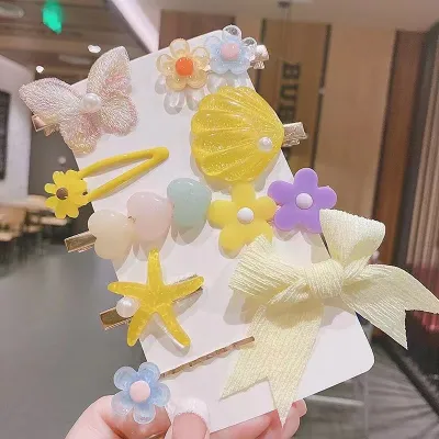 Kids Girls Star Bow Hair Accessories Children Princess Set