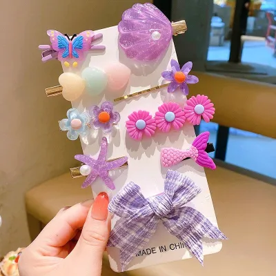 Kids Girls Star Bow Hair Accessories Children Princess Set